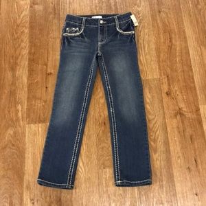 NWT Girls thick stitch jeans